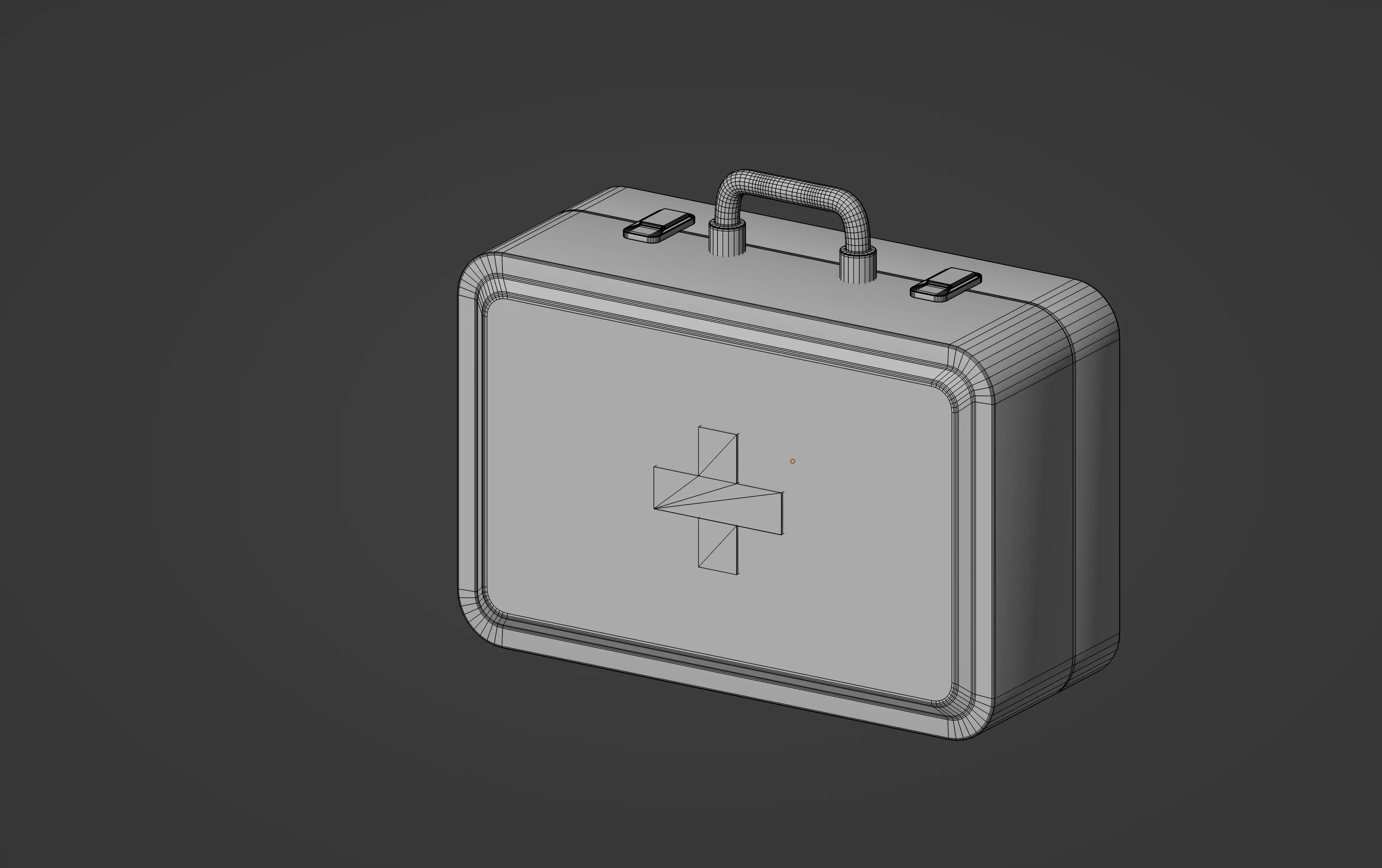 First Aid Kit Low-poly 3D model_12