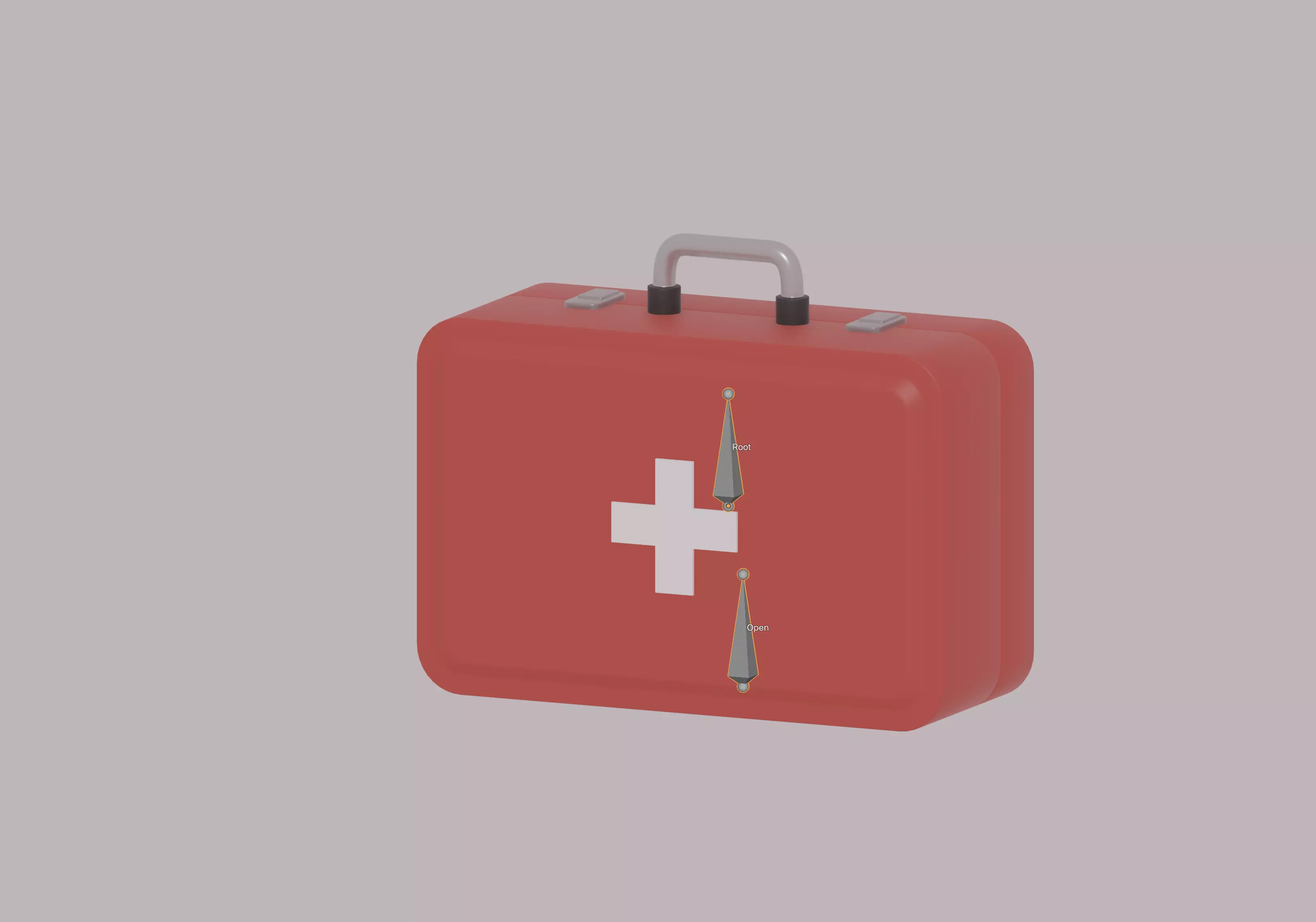 First Aid Kit Low-poly 3D model_11