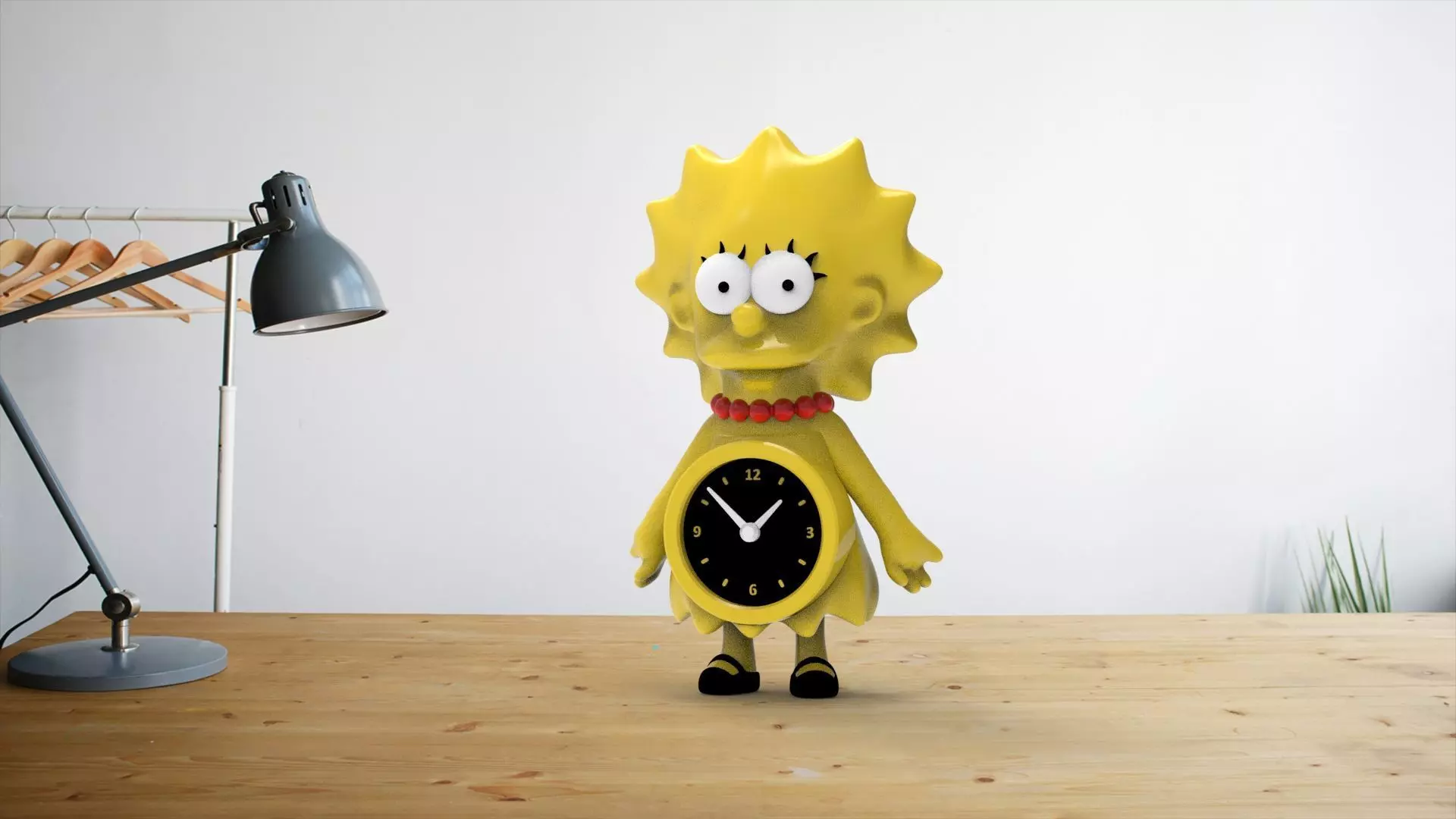 Simpsons Lisa Desk Clock 3D print model