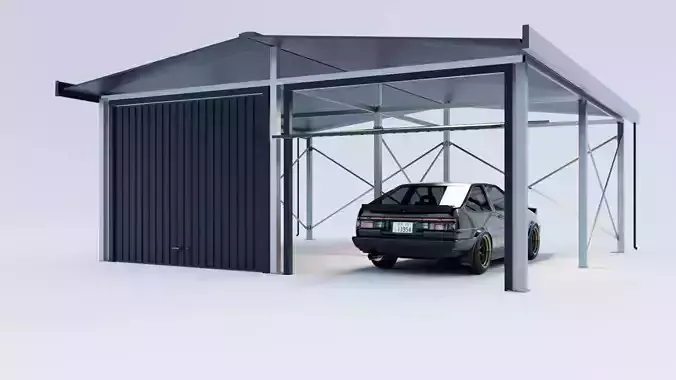 Open-type garage