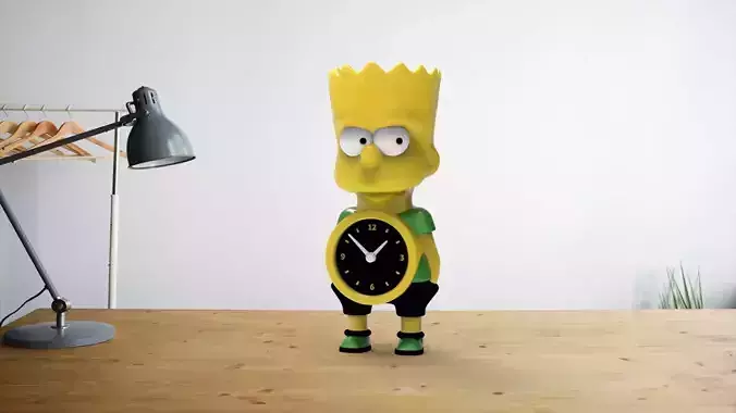 Simpsons SOURCE Desk Clock 