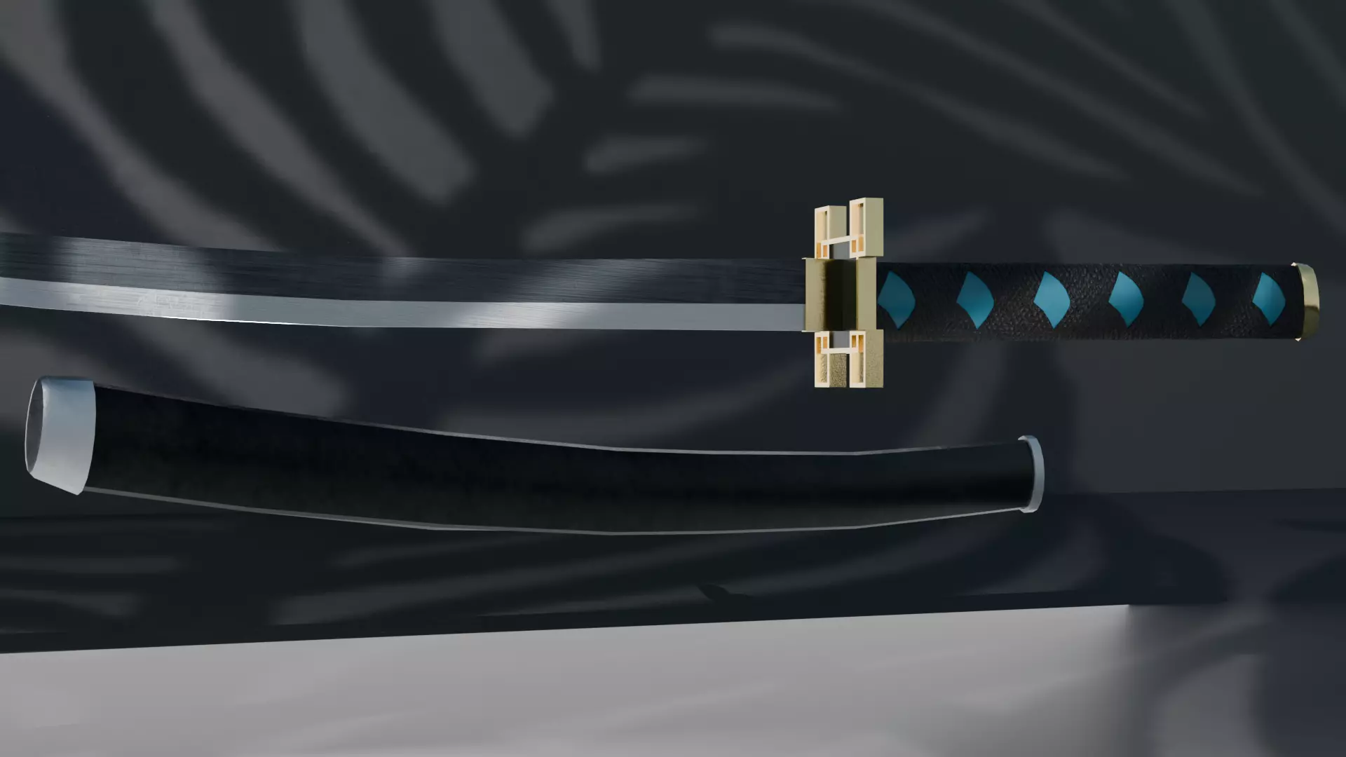 Katana Tokito Demon Slayer Low-poly 3D model_1