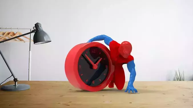 Spider Man desk clock
