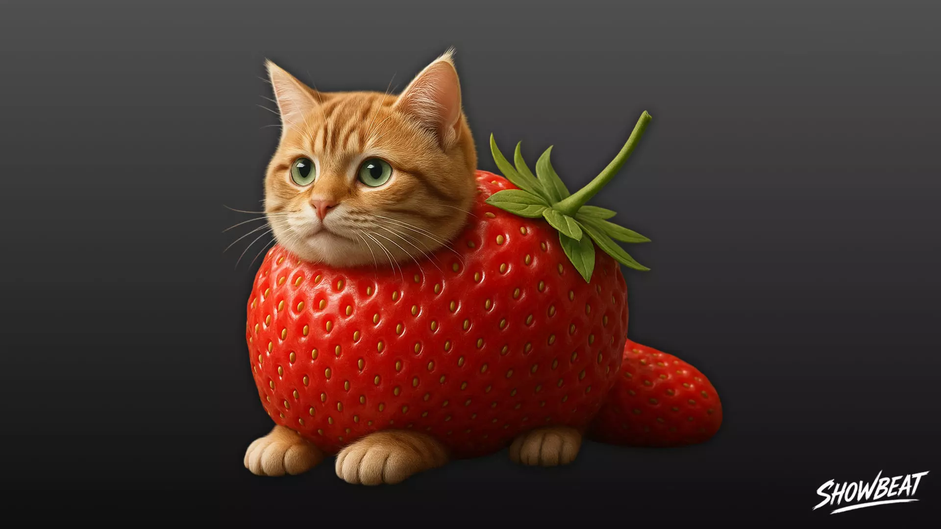 Catini Strawberini - Italian Brainrot Low-poly 3D model