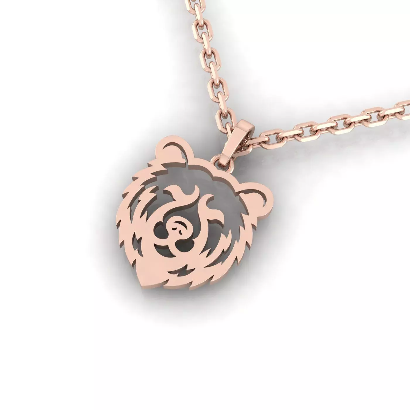 Bear Pendent 3D print model_4