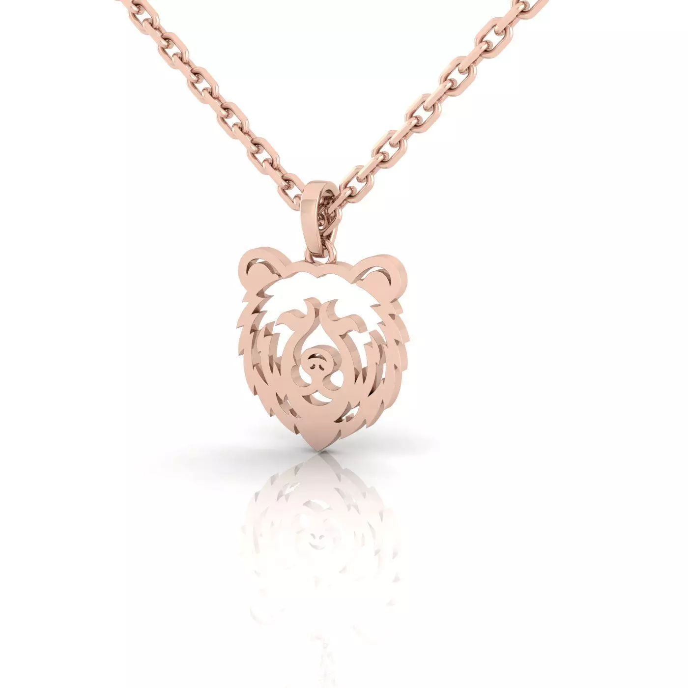 Bear Pendent 3D print model_2