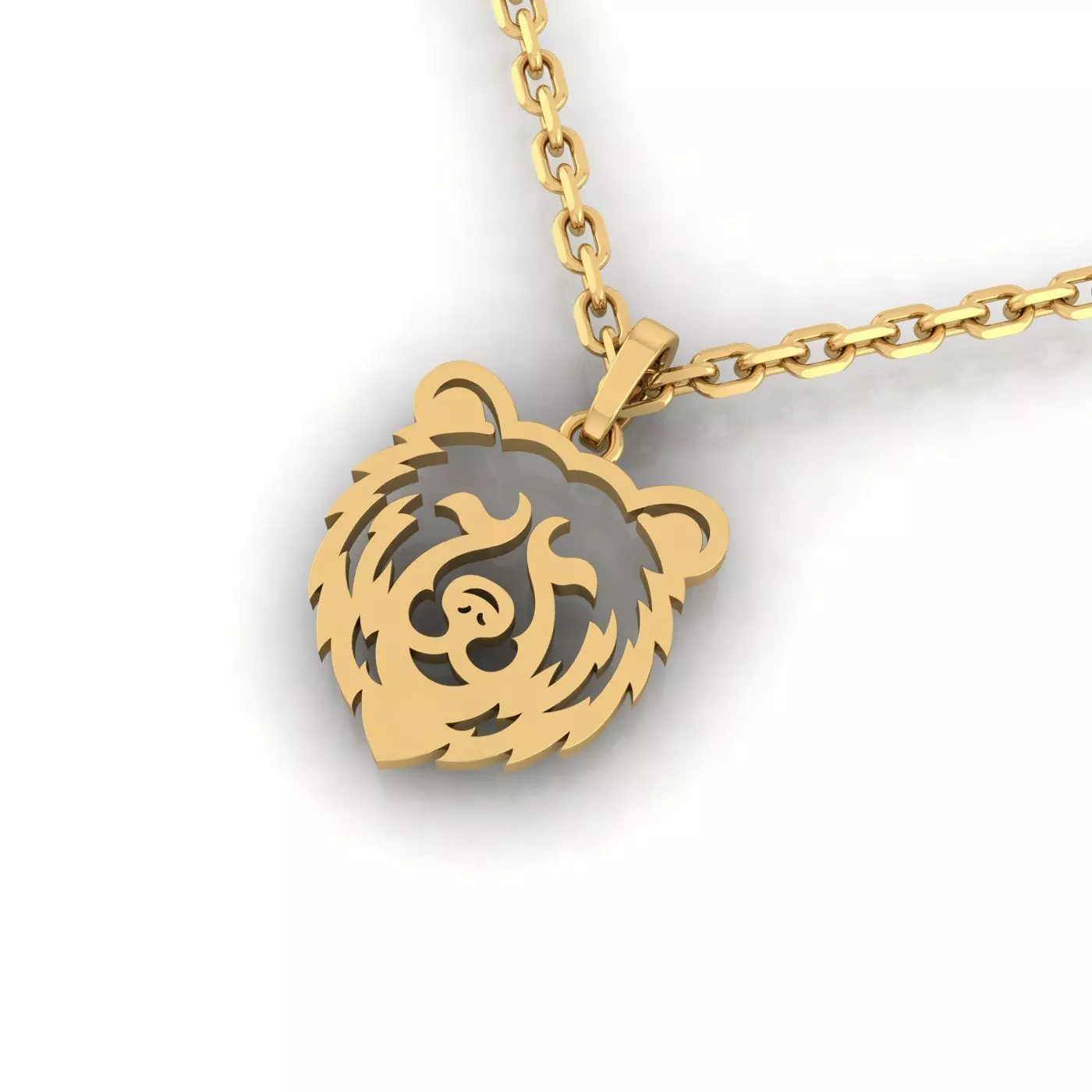 Bear Pendent 3D print model_3