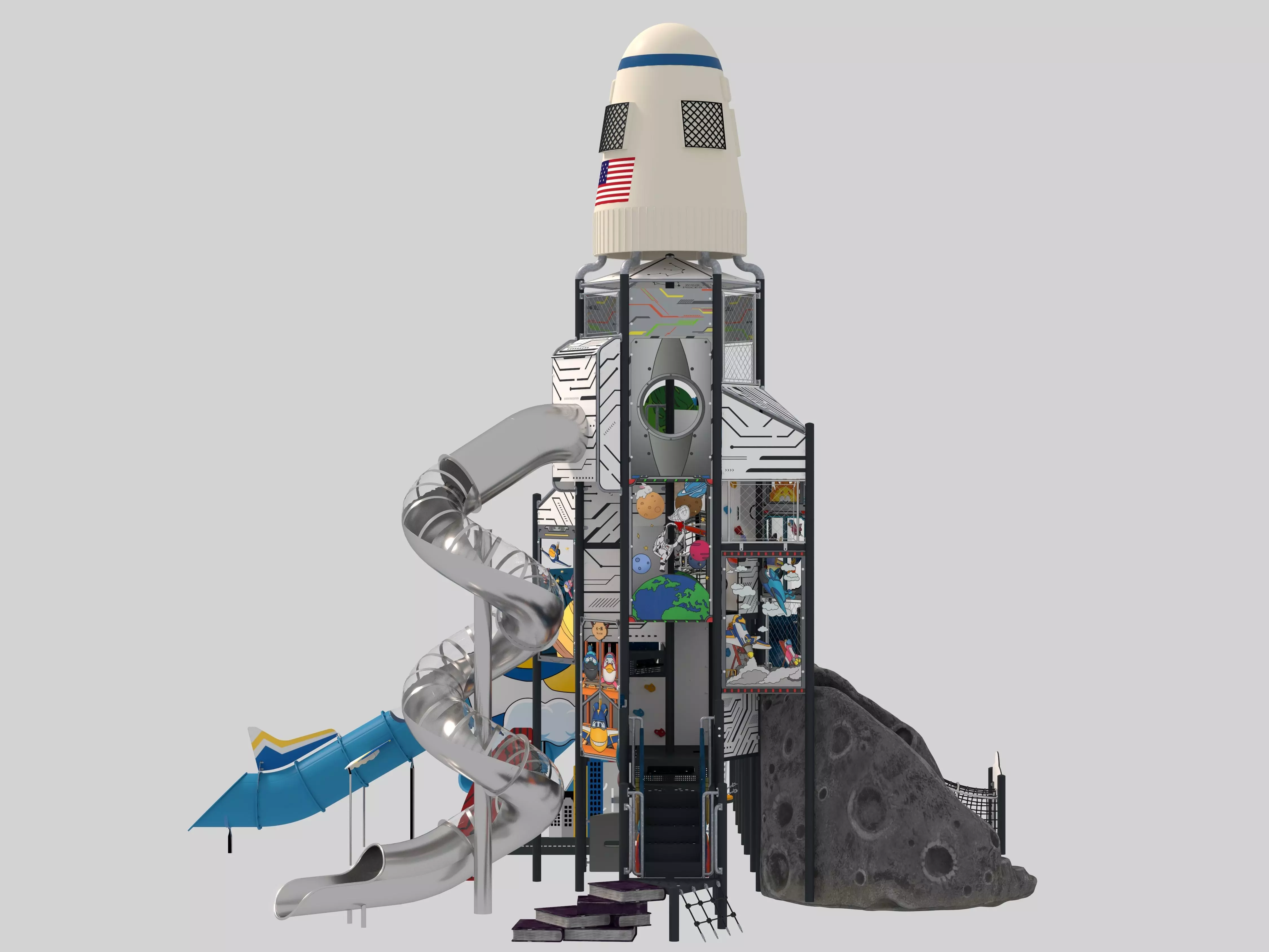 Playground for children 05 3D model_7