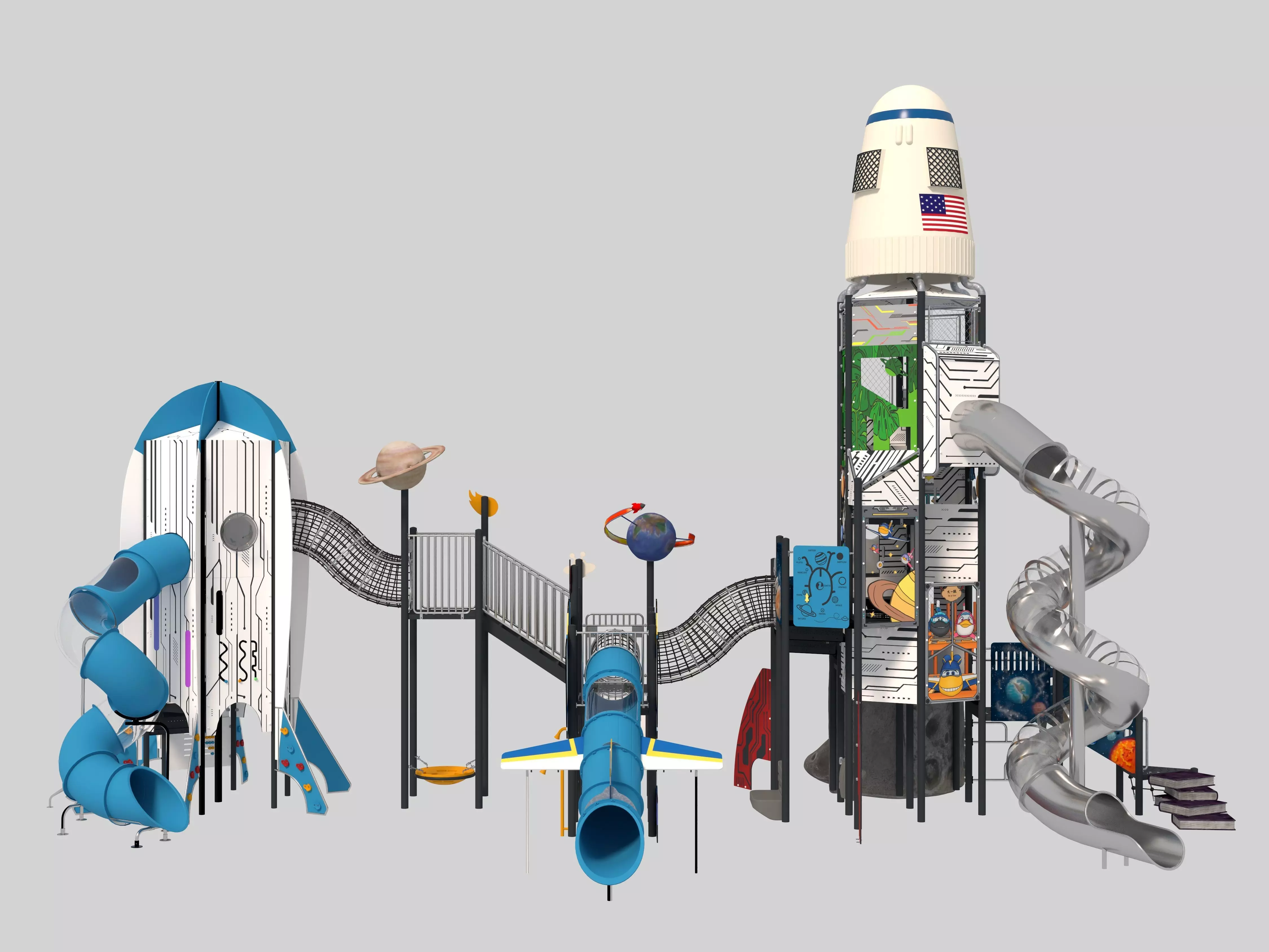 Playground for children 05 3D model_1