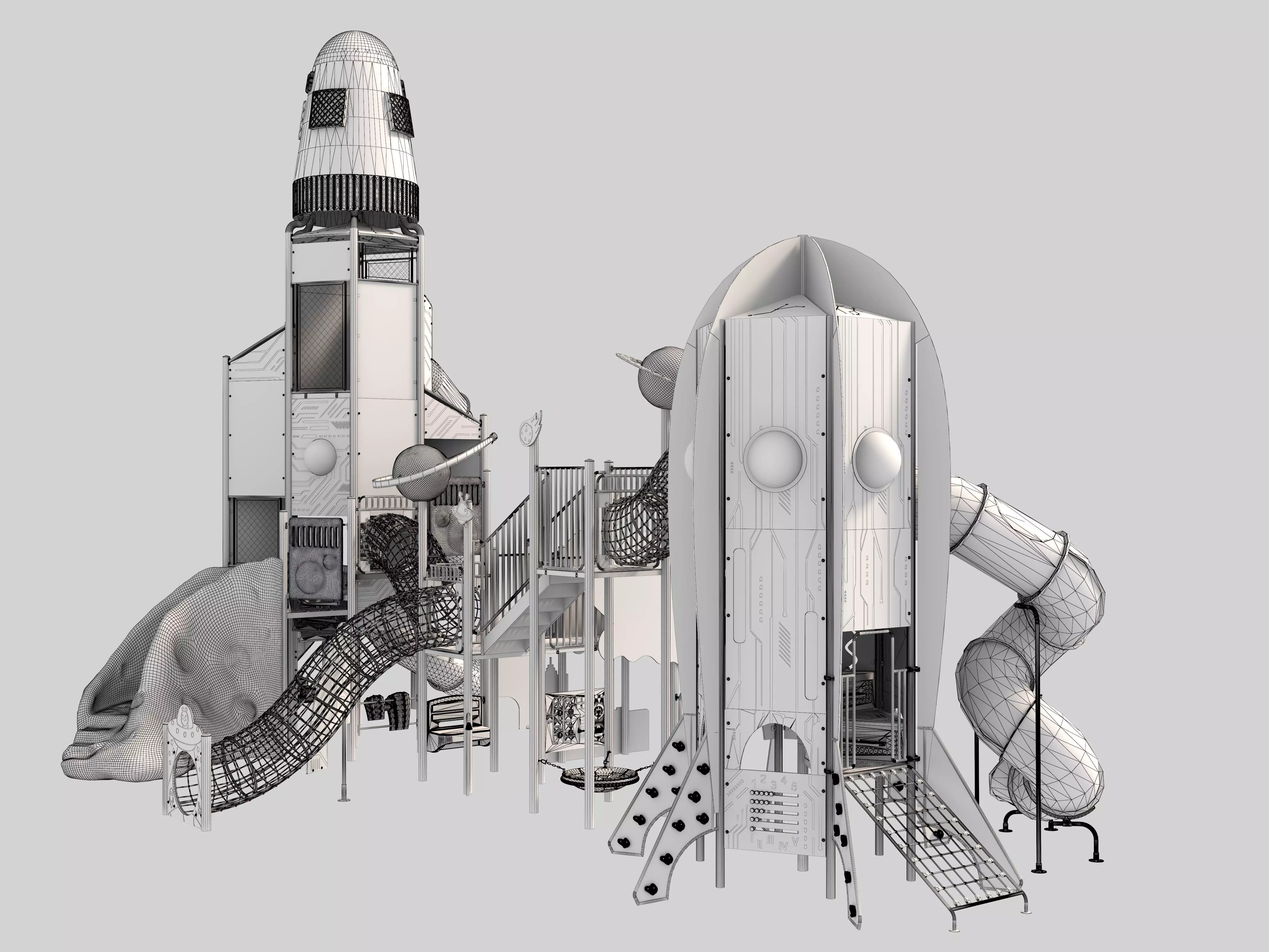 Playground for children 05 3D model_16