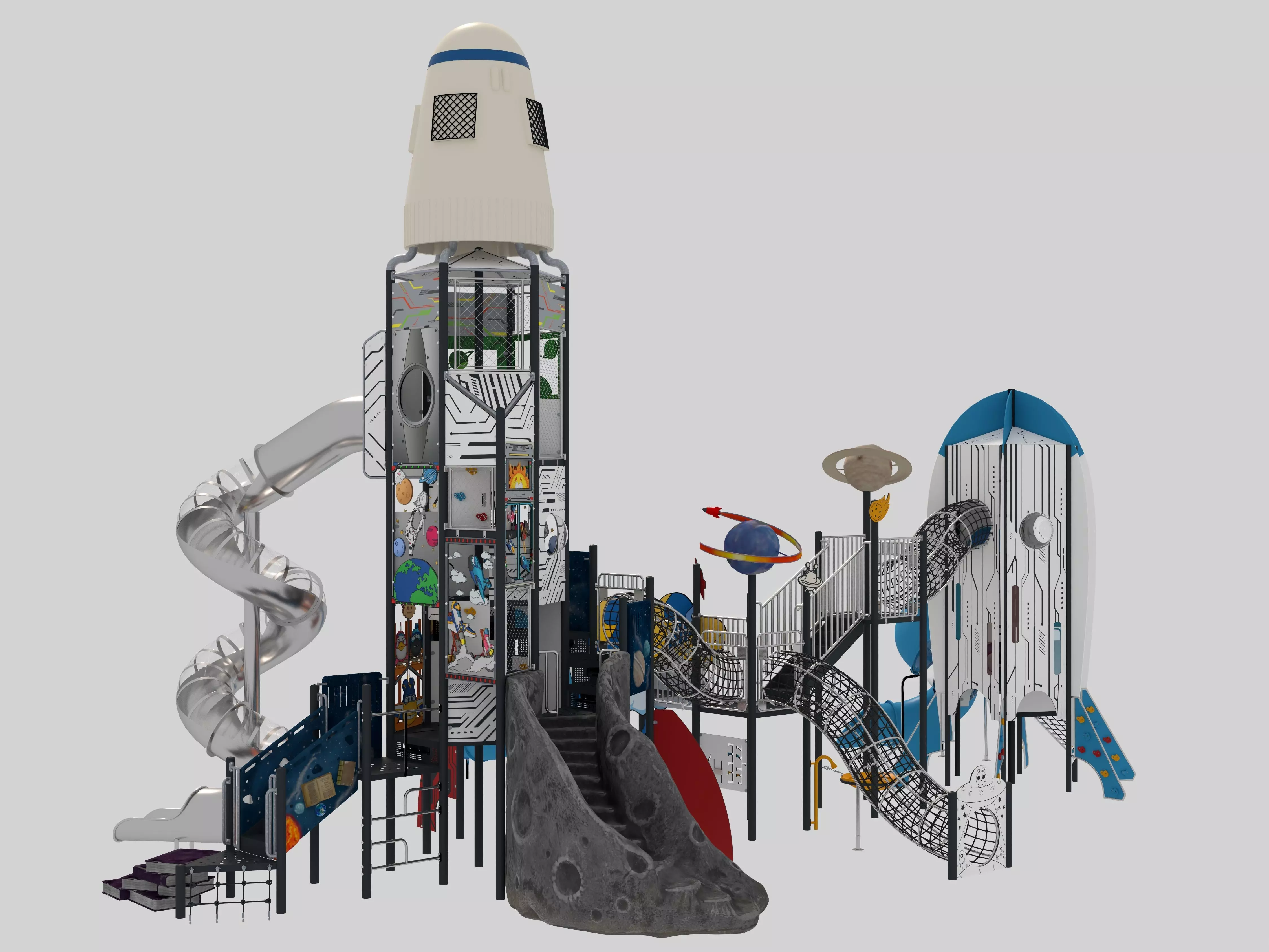 Playground for children 05 3D model_5