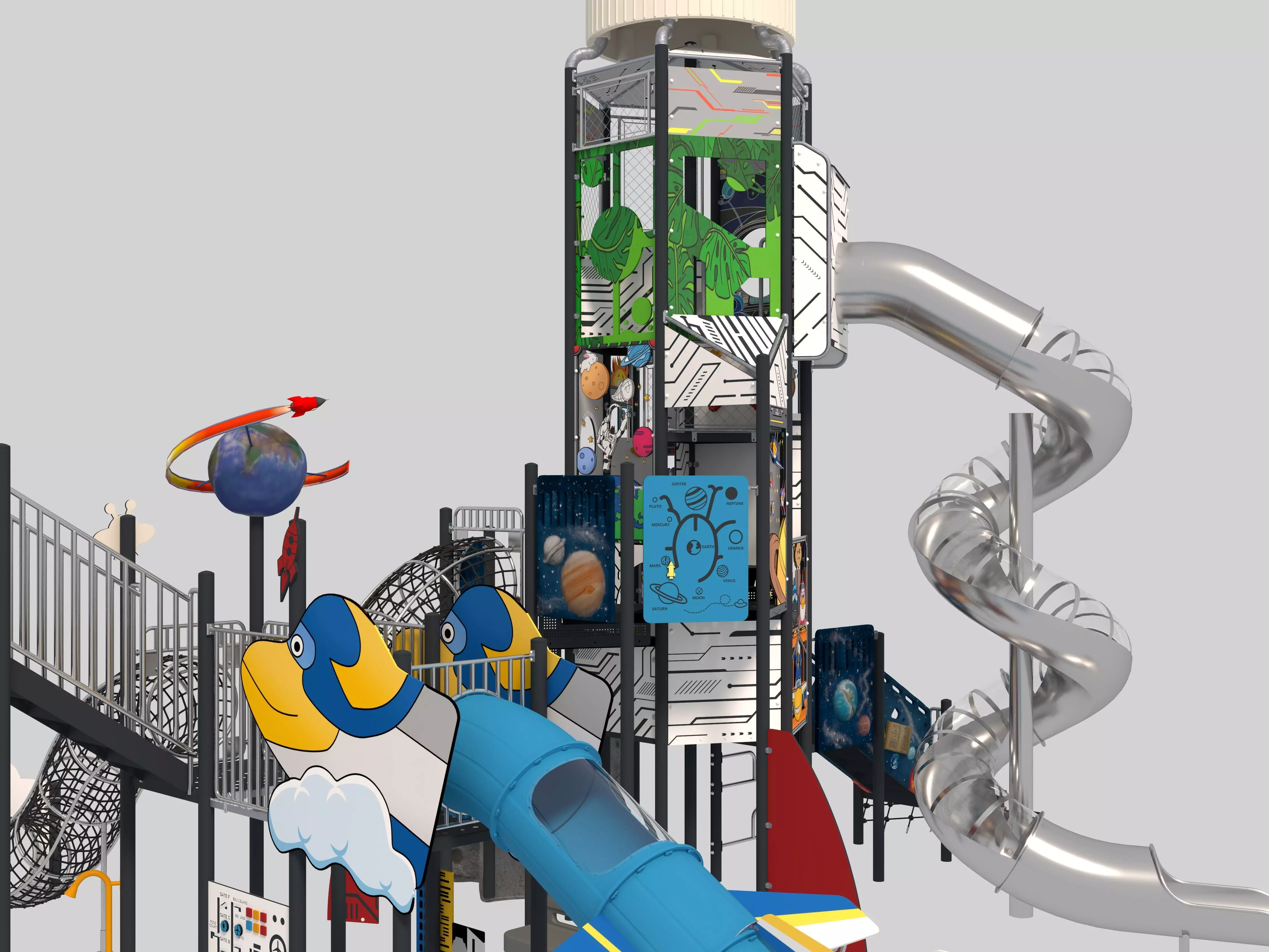 Playground for children 05 3D model_8