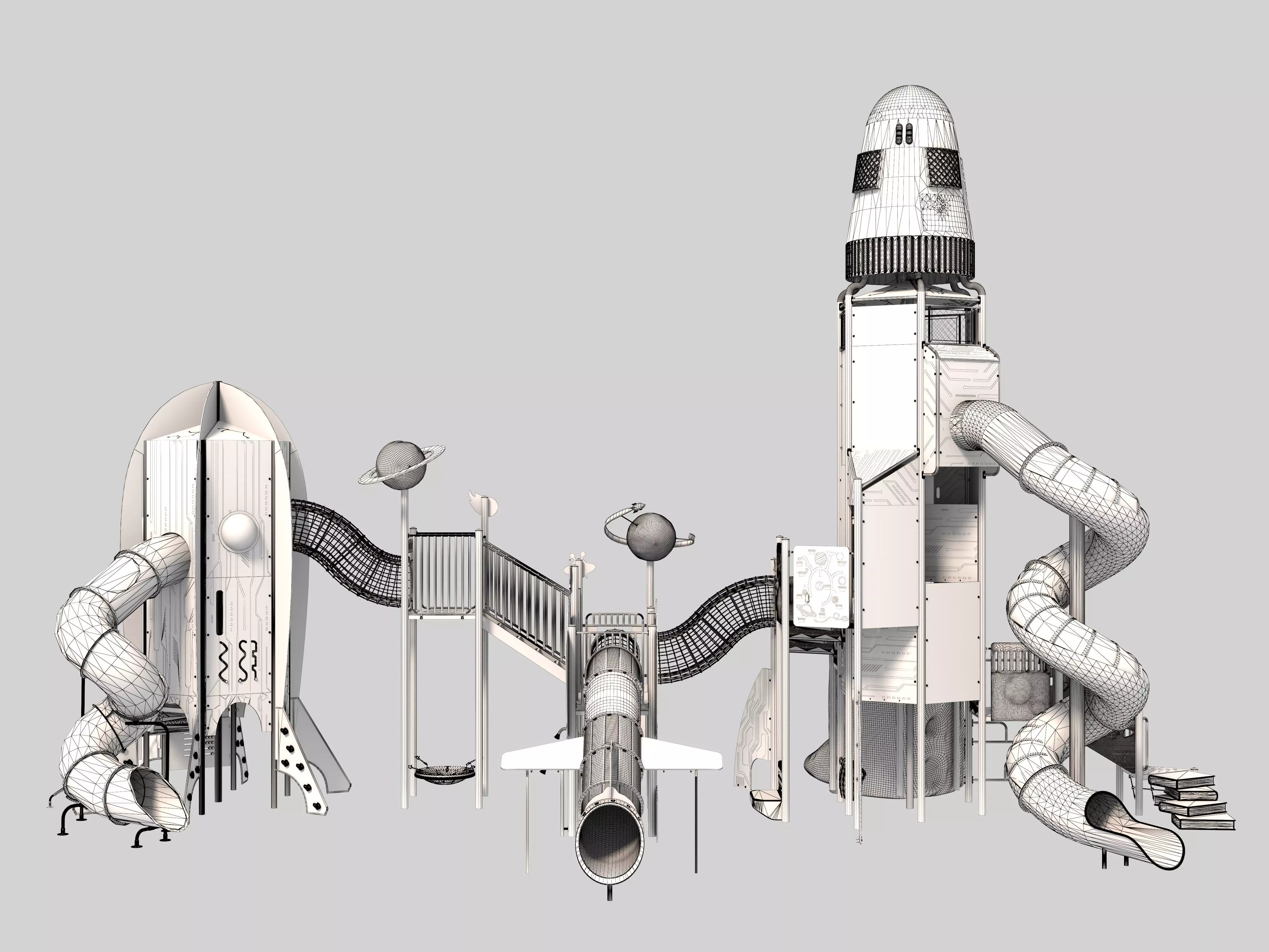 Playground for children 05 3D model_11