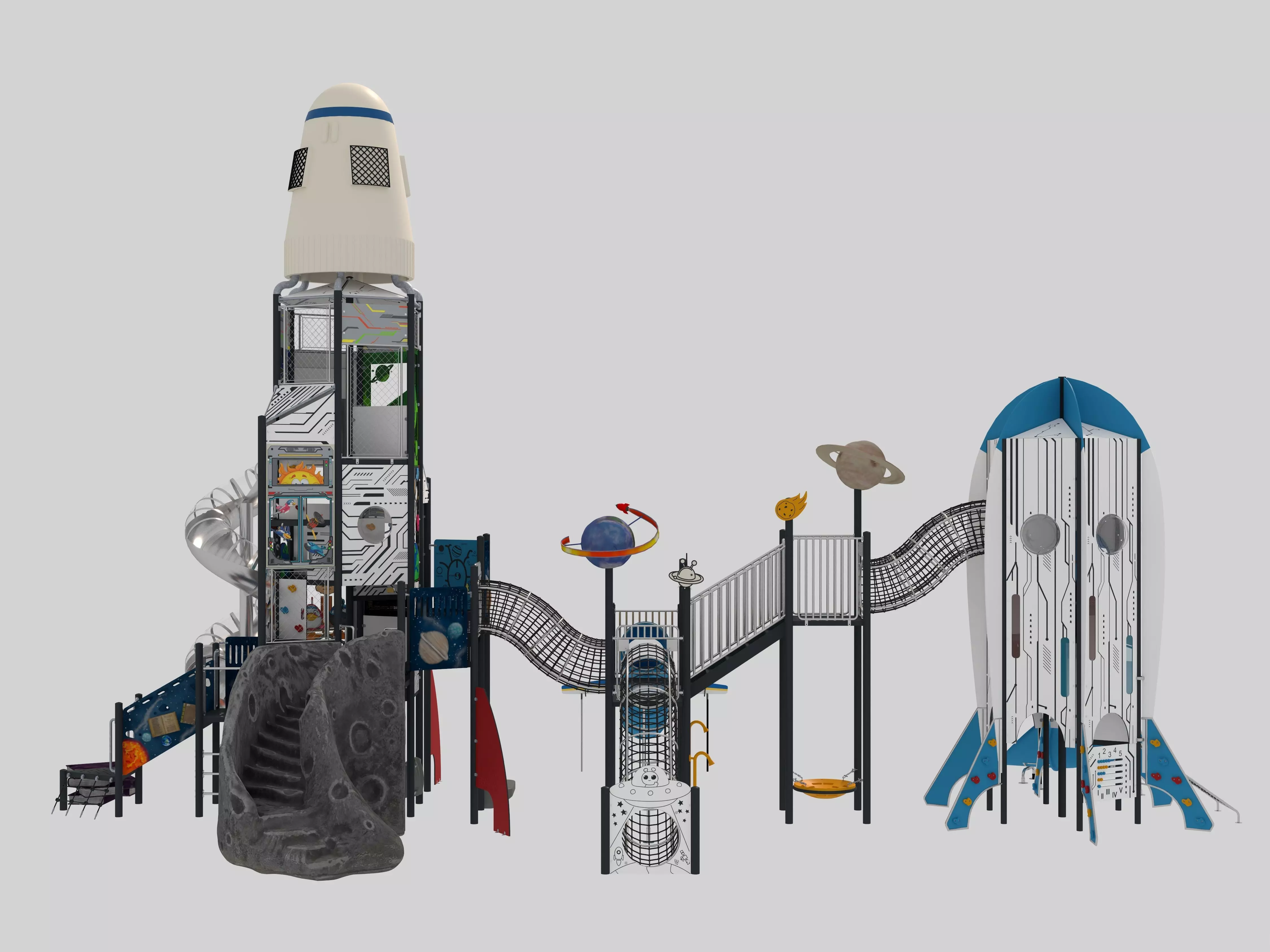 Playground for children 05 3D model_2