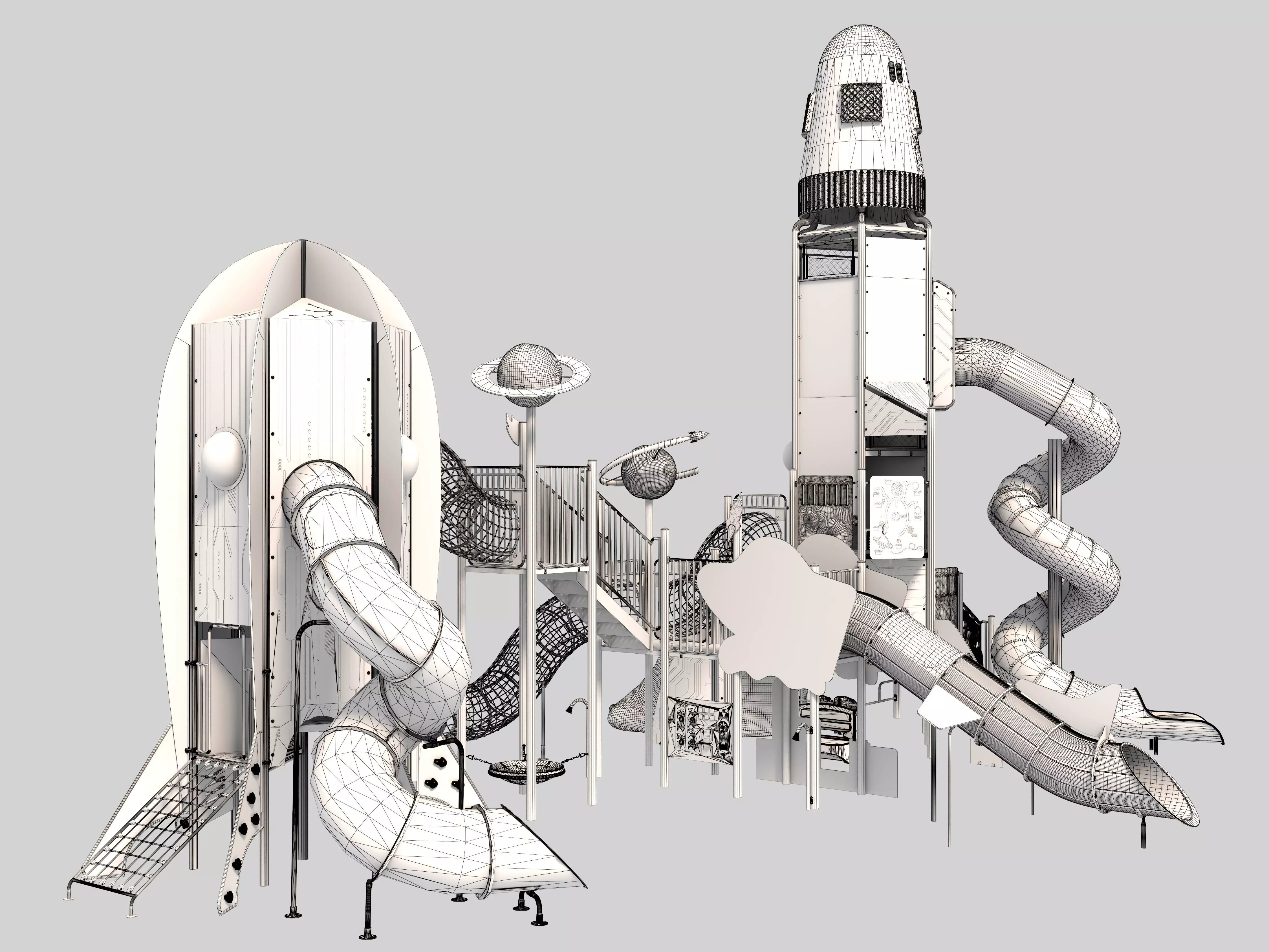 Playground for children 05 3D model_17