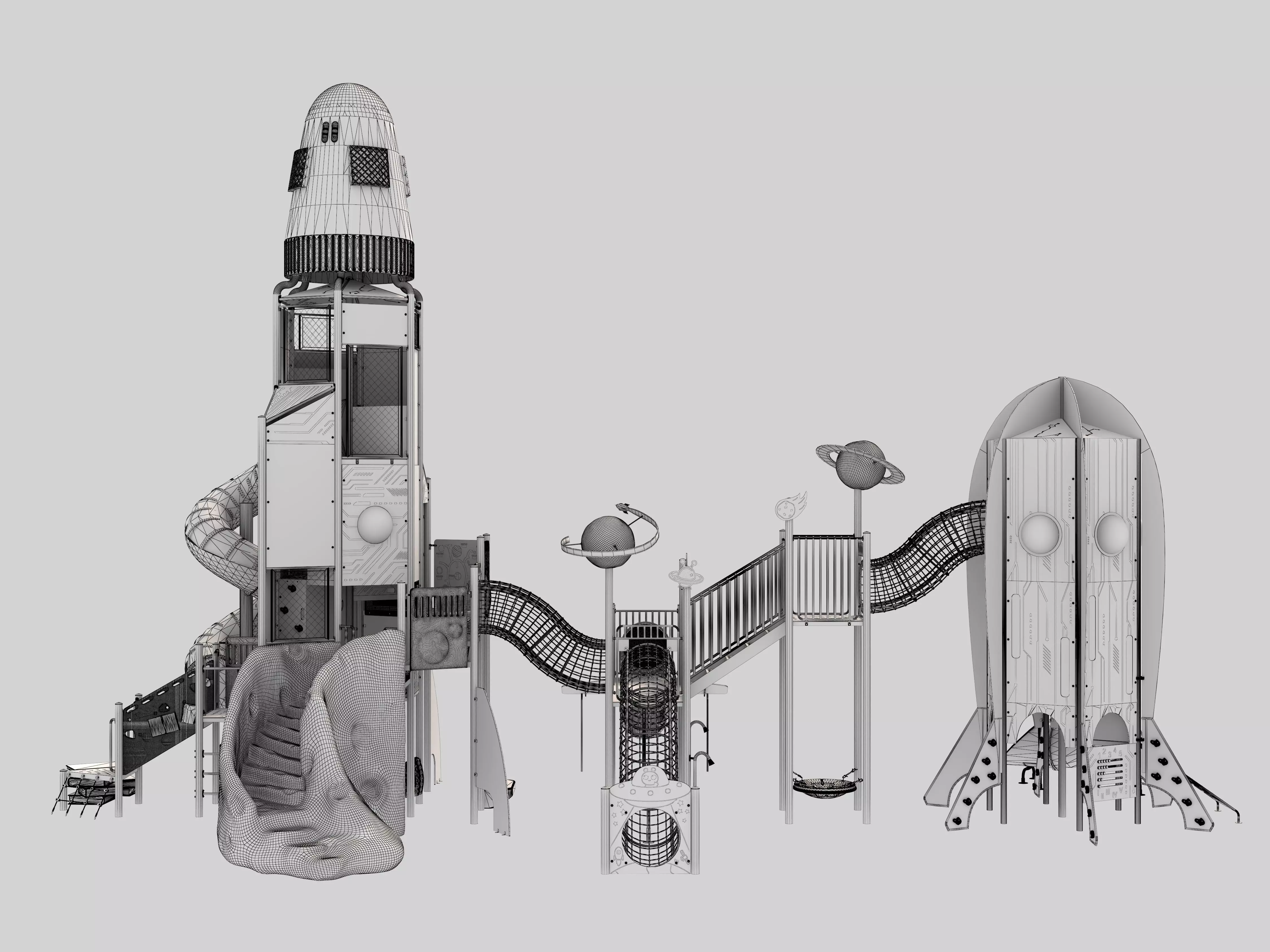 Playground for children 05 3D model_12