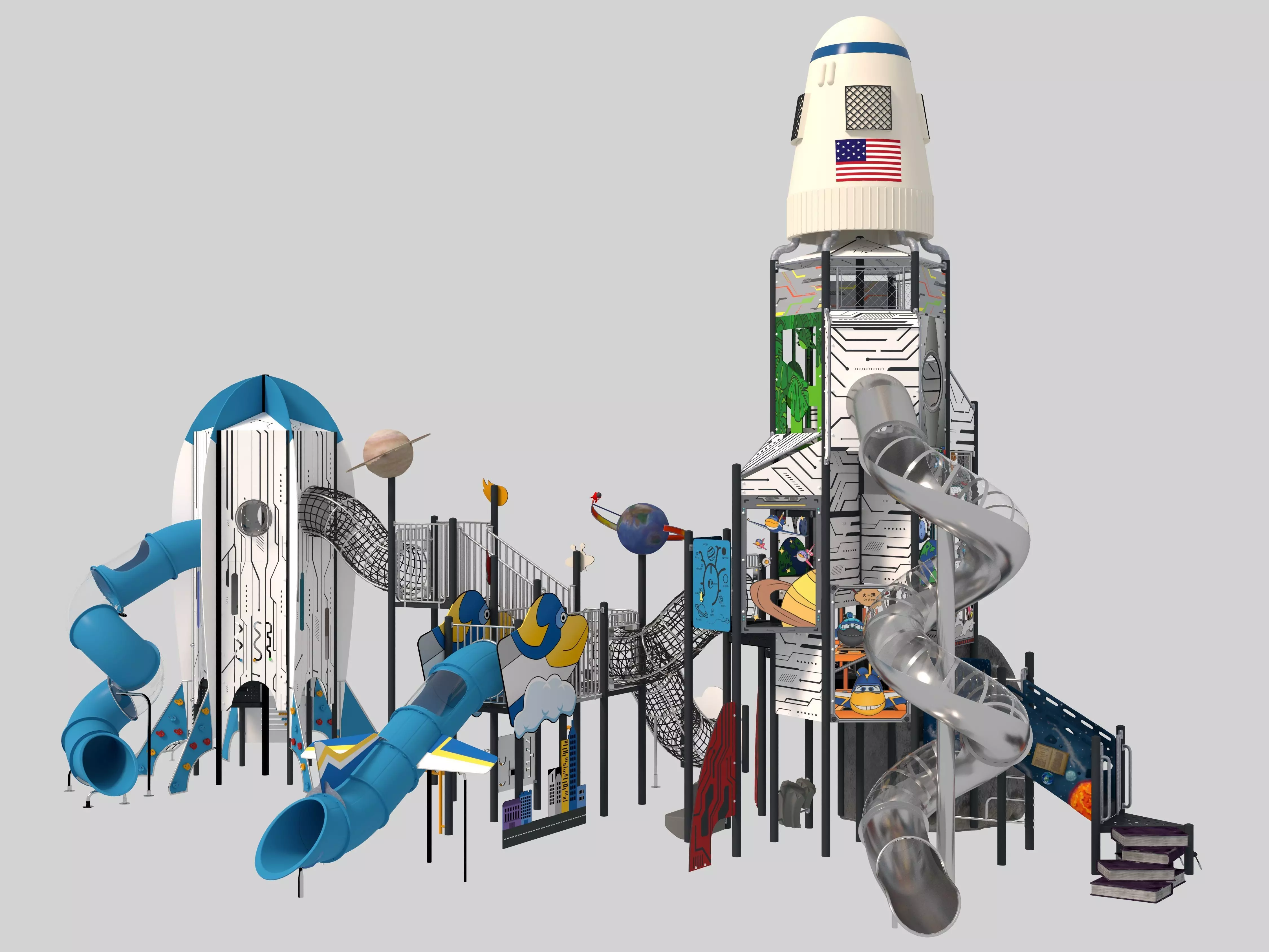 Playground for children 05 3D model_4