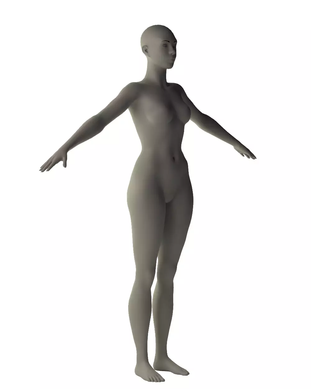 Base Mash Female - Blender 3D model_9