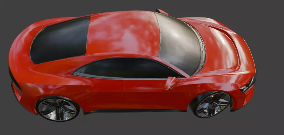 Audi PB18 e-tron 2 Red 3D model_4