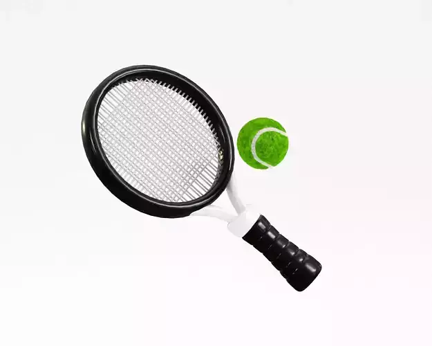 Tennis Racket with Ball