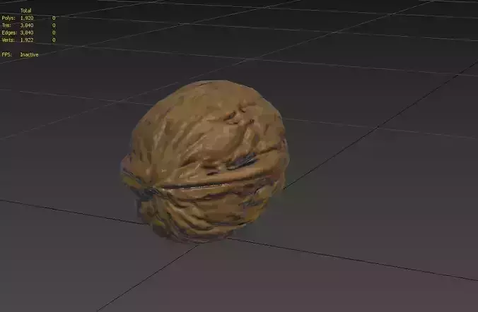 Walnut M15 Low-poly 3D model 3