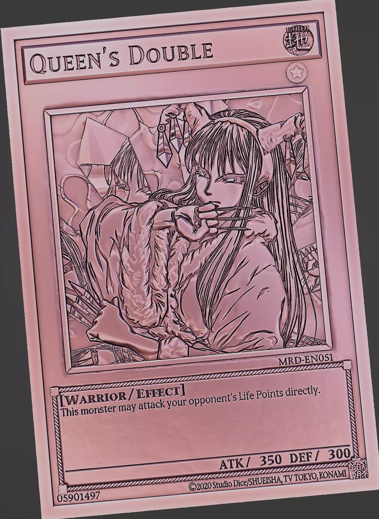 Queen s Double - yu-gi-oh Free 3D print model