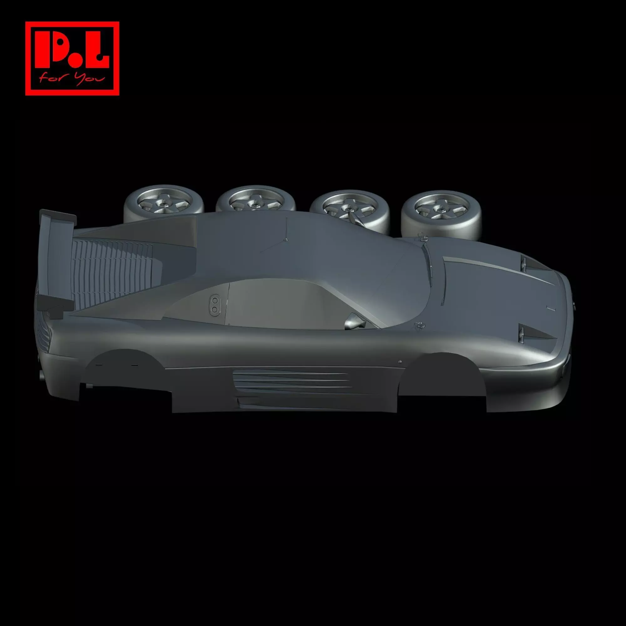 Ferrari 348 GT-C LM 1994 3D print model_5