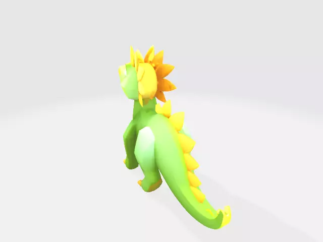 Lowpoly dinasaur Low-poly 3D model_1