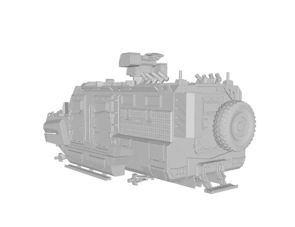 GYURZA  Tactical MRAP Vehicle 3D print model_10