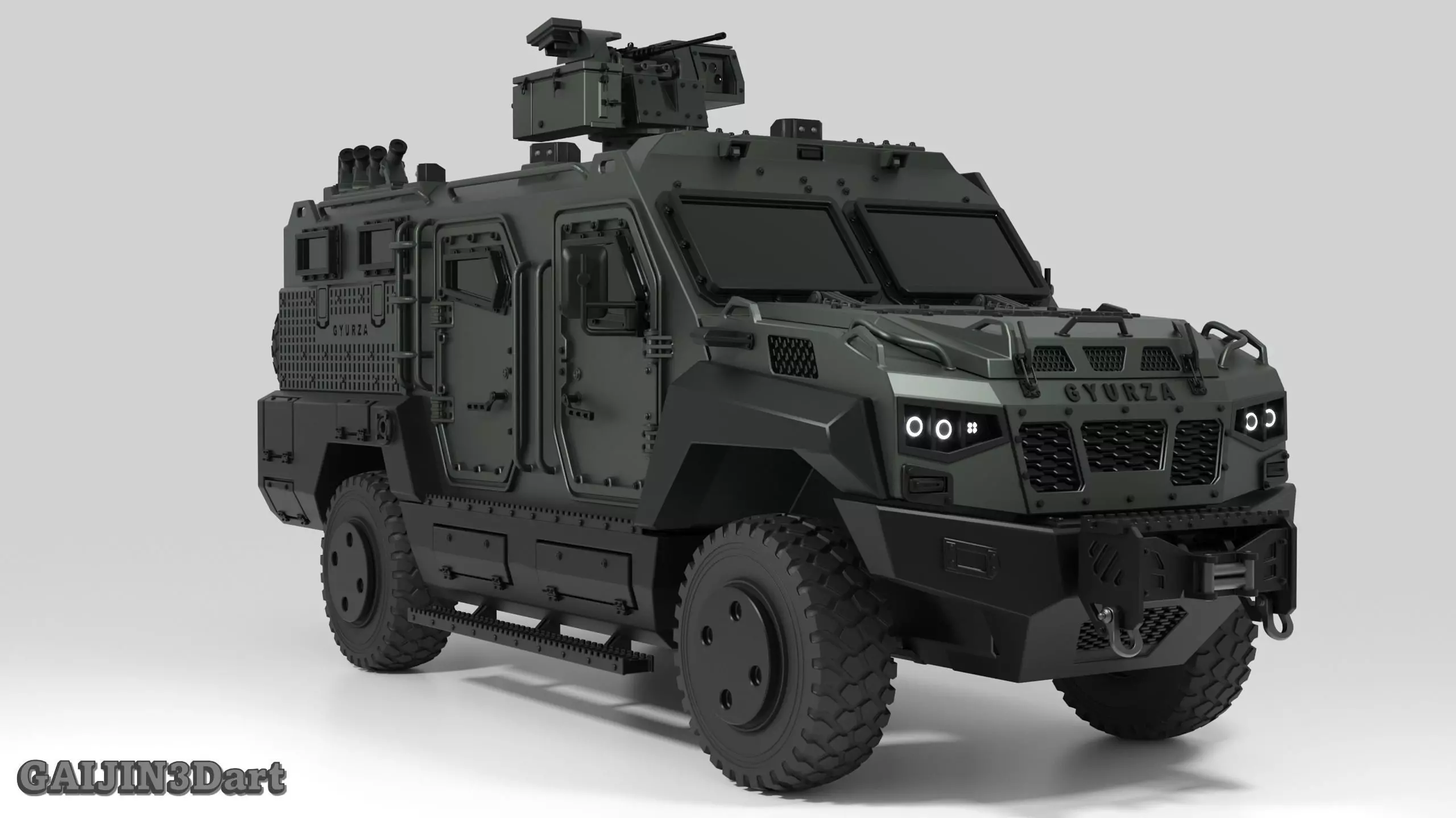 GYURZA  Tactical MRAP Vehicle 3D print model_5