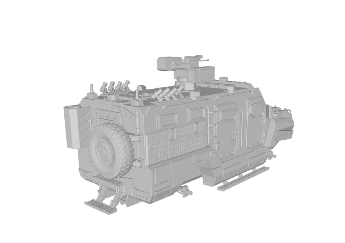 GYURZA  Tactical MRAP Vehicle 3D print model_14