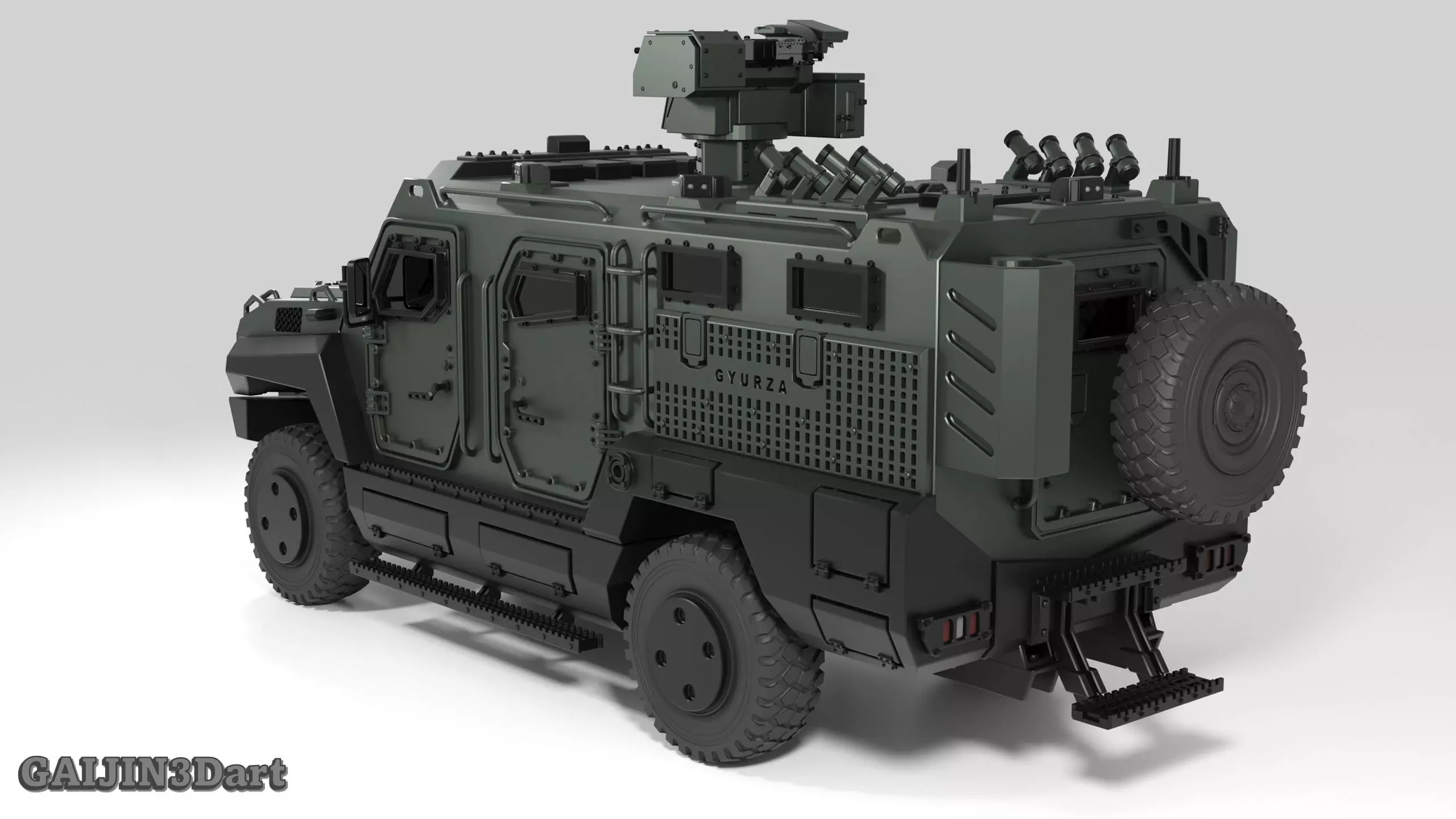 GYURZA  Tactical MRAP Vehicle 3D print model_3