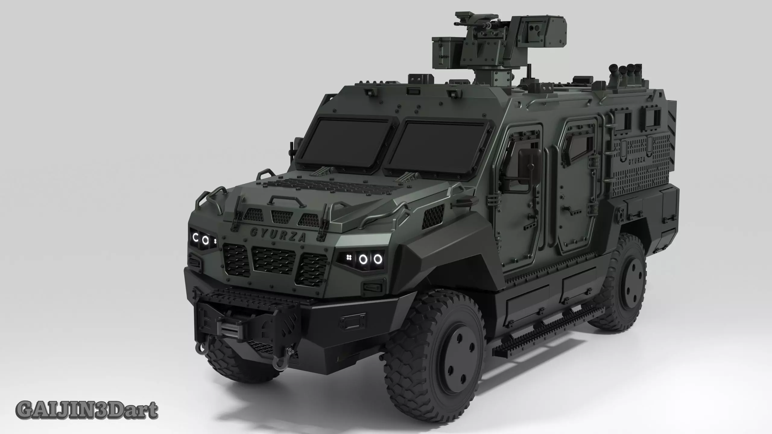 GYURZA  Tactical MRAP Vehicle 3D print model_1