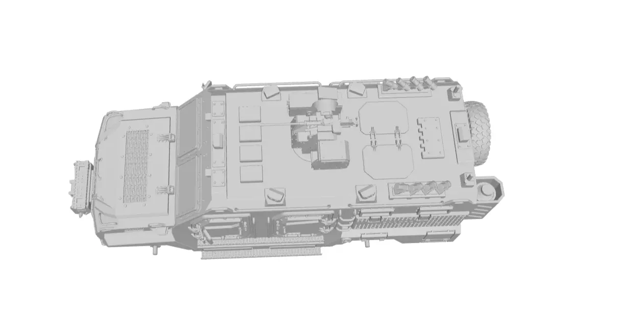GYURZA  Tactical MRAP Vehicle 3D print model_9