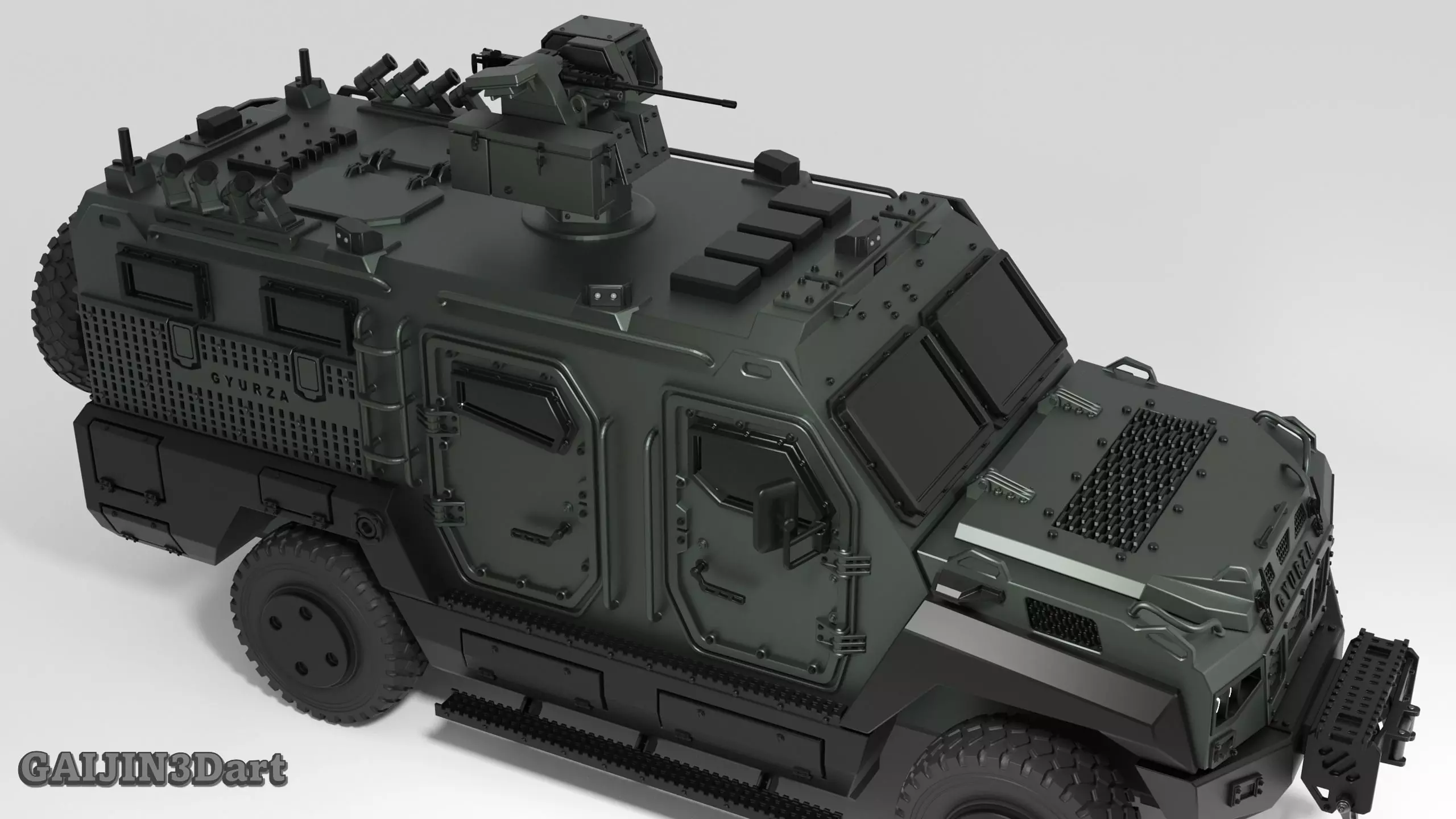 GYURZA  Tactical MRAP Vehicle 3D print model_6