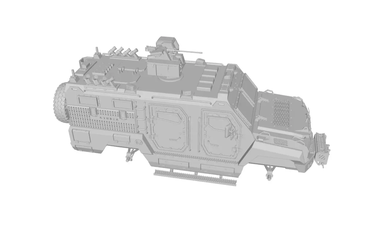 GYURZA  Tactical MRAP Vehicle 3D print model_12