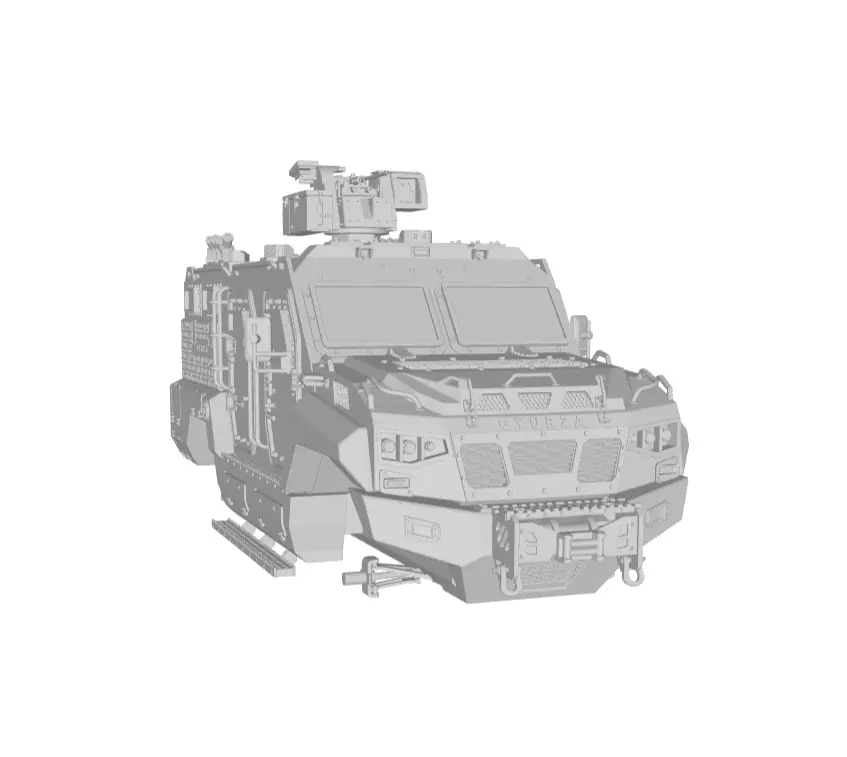 GYURZA  Tactical MRAP Vehicle 3D print model_13