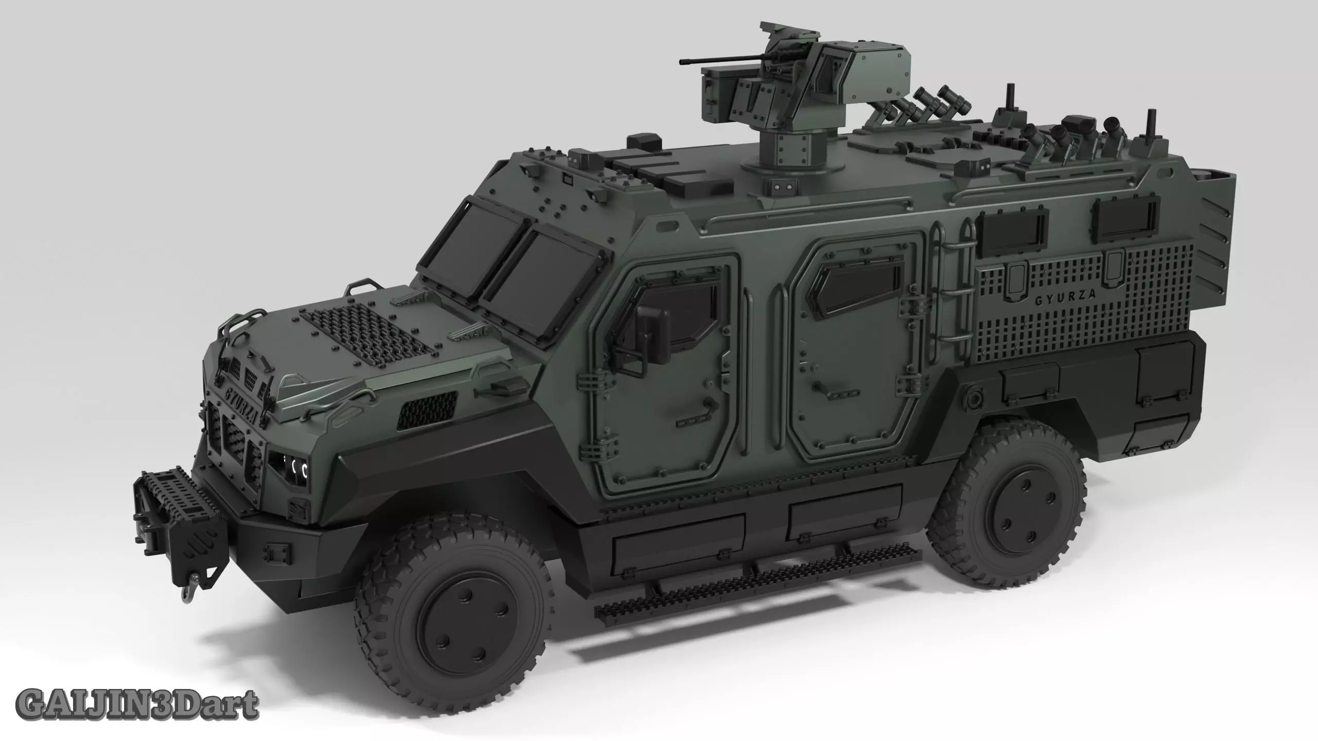 GYURZA  Tactical MRAP Vehicle 3D print model_2