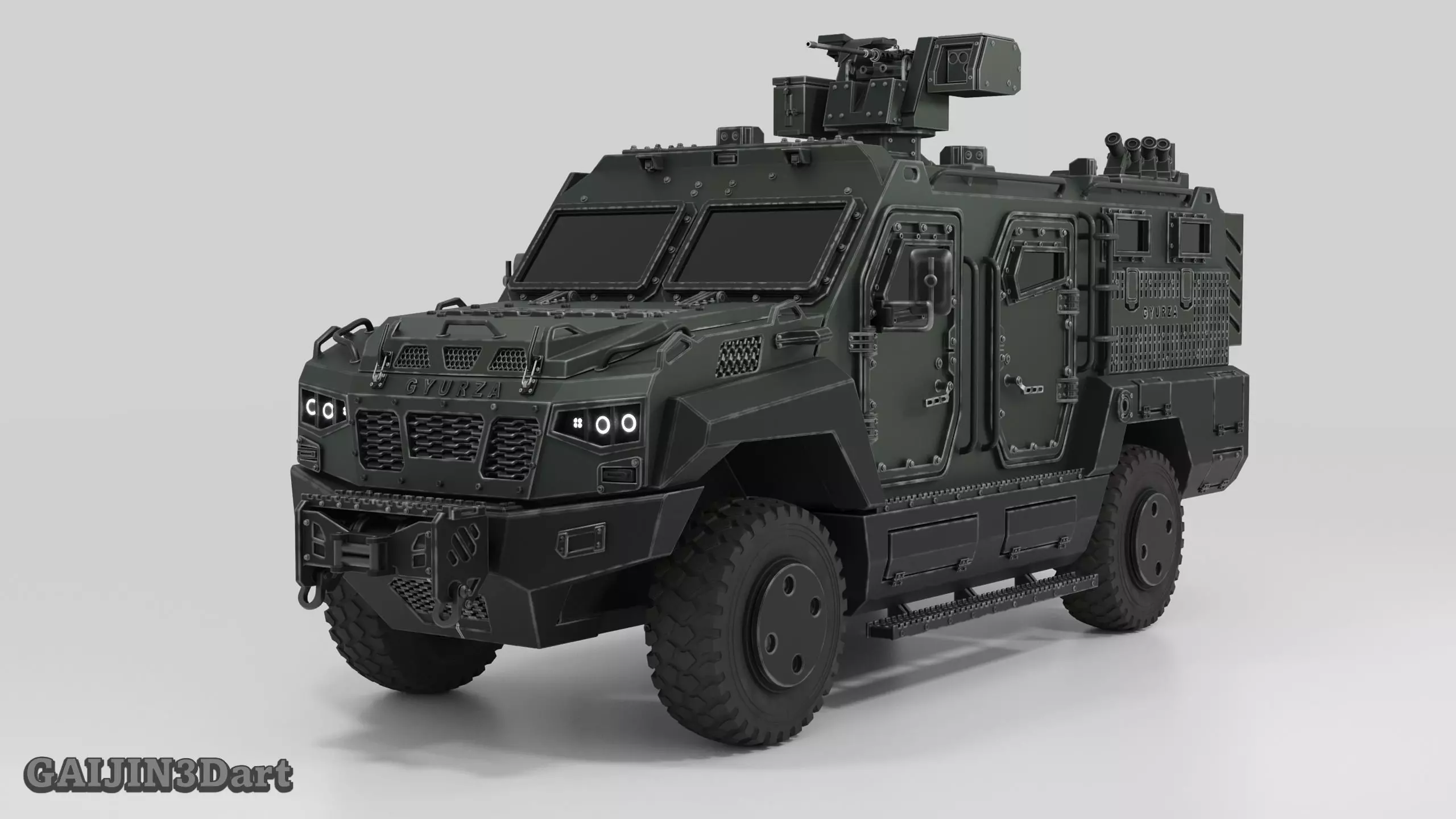 GYURZA Tactical MRAP Vehicle 3D print model
