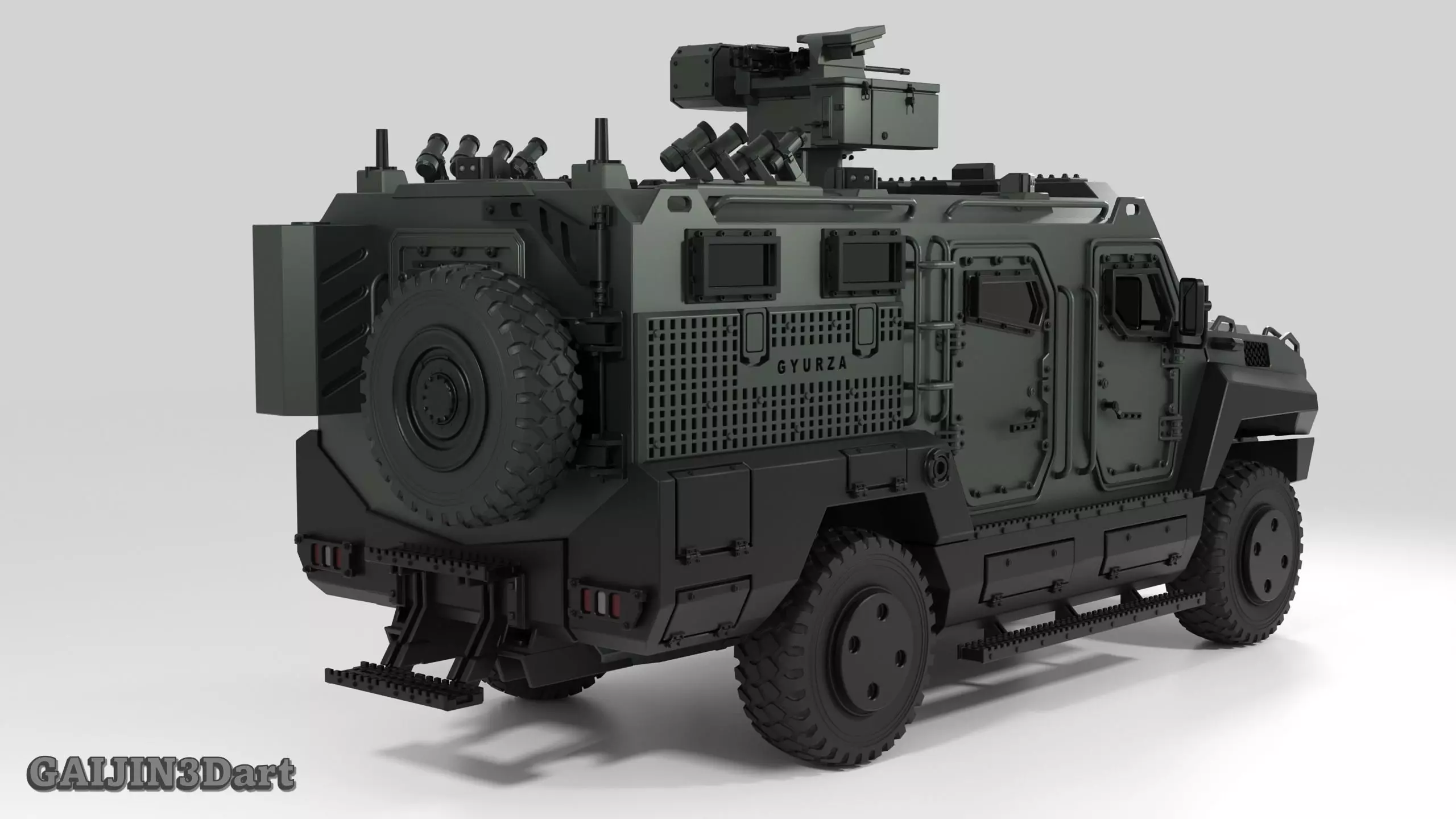 GYURZA  Tactical MRAP Vehicle 3D print model_4