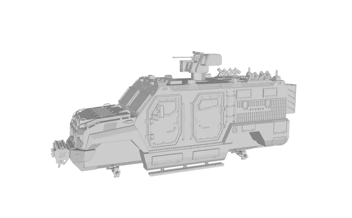 GYURZA  Tactical MRAP Vehicle 3D print model_8