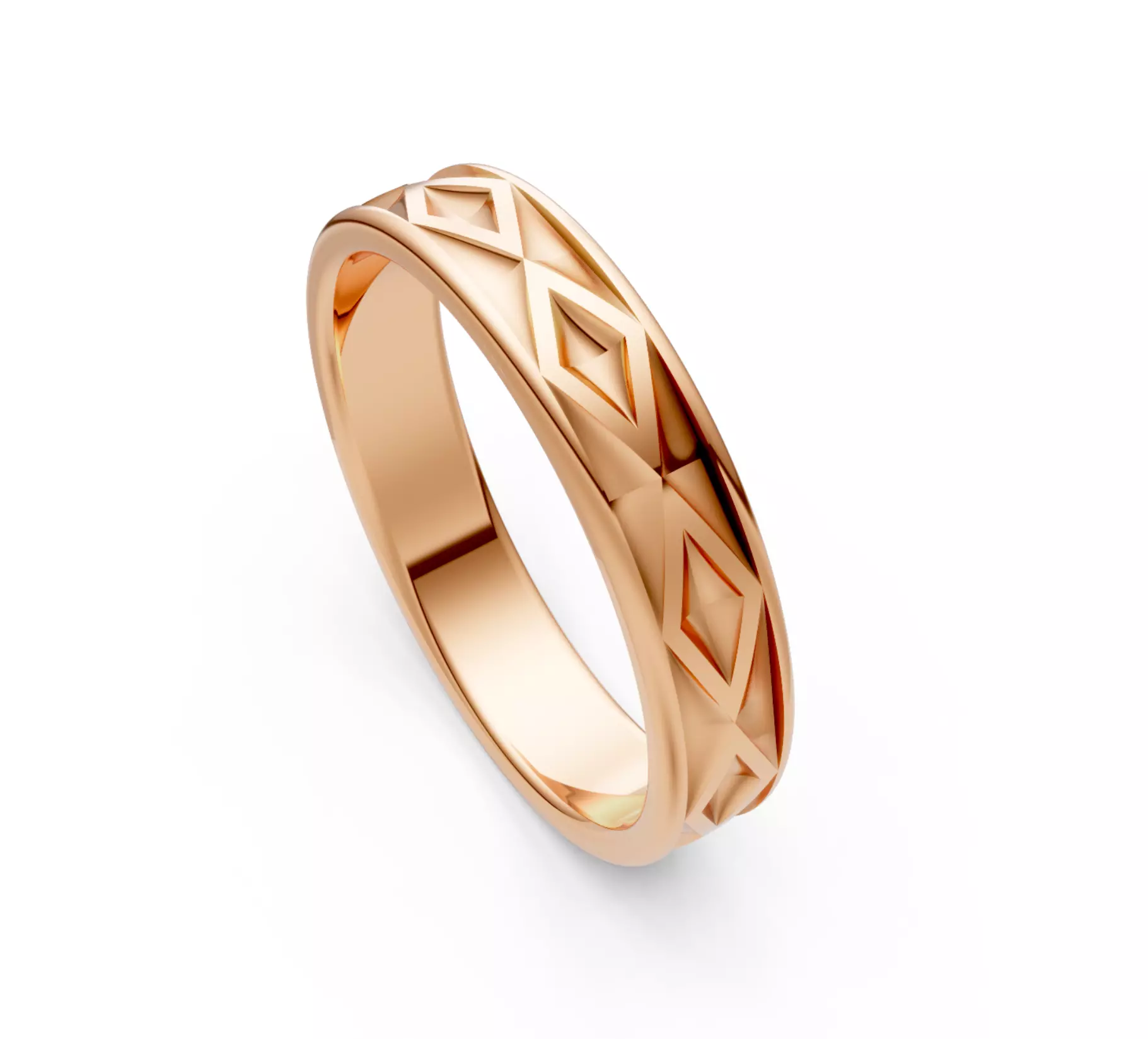 Lozenge Ring Free 3D print model
