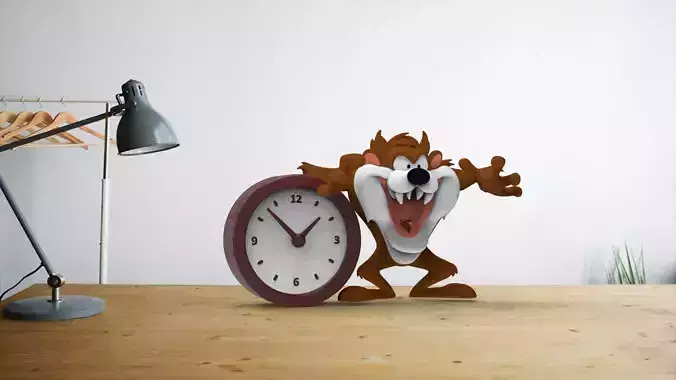 Vintage Tasmanian Devil clock