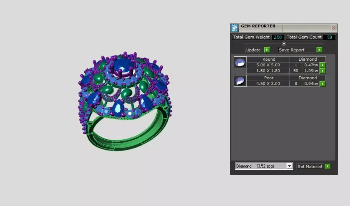 Rings 3D print model_3