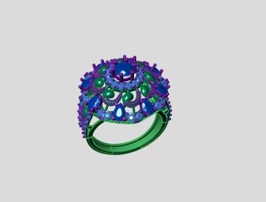 Rings 3D print model_2