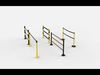 3D Police Barricade 3D model_1