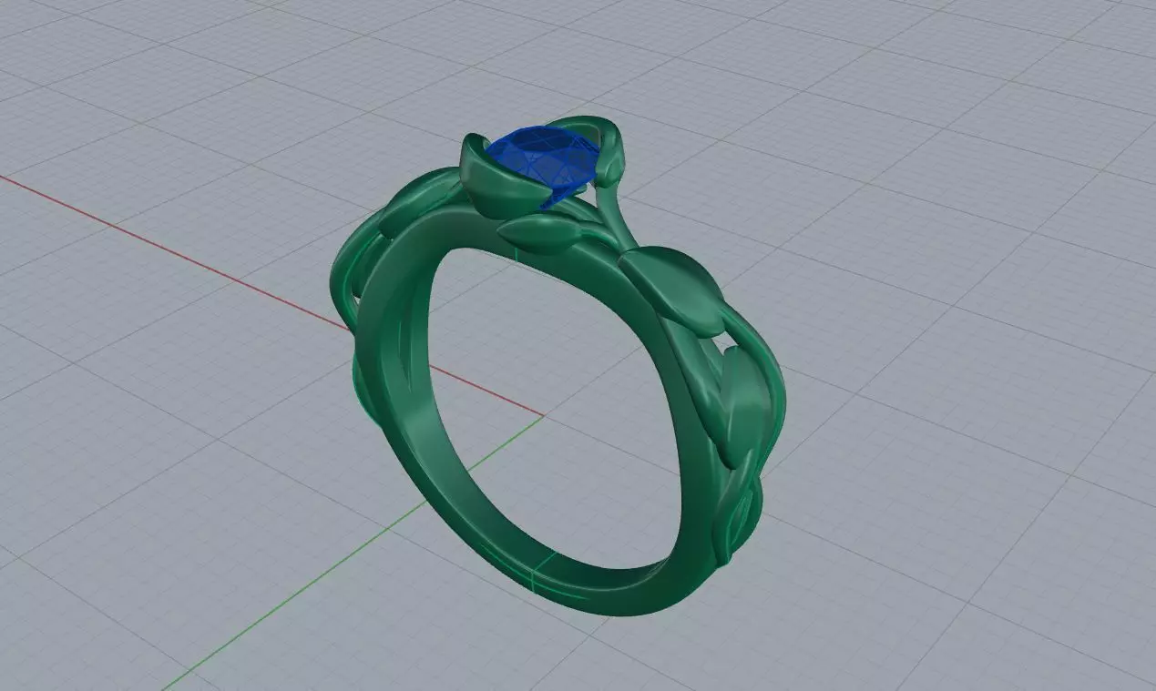Nice ring 002 3D print model_5