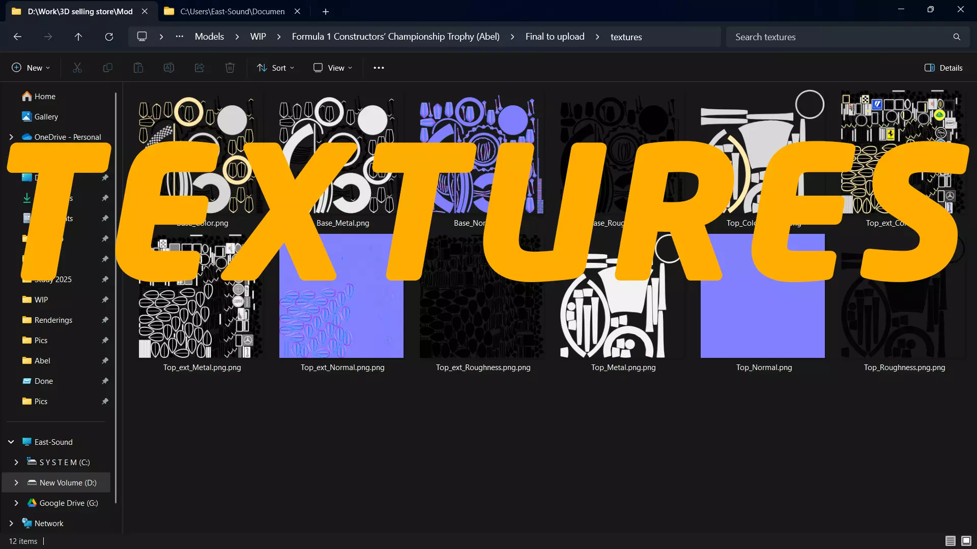 Formula1 Constructors Championship Trophy Award 3D model_10