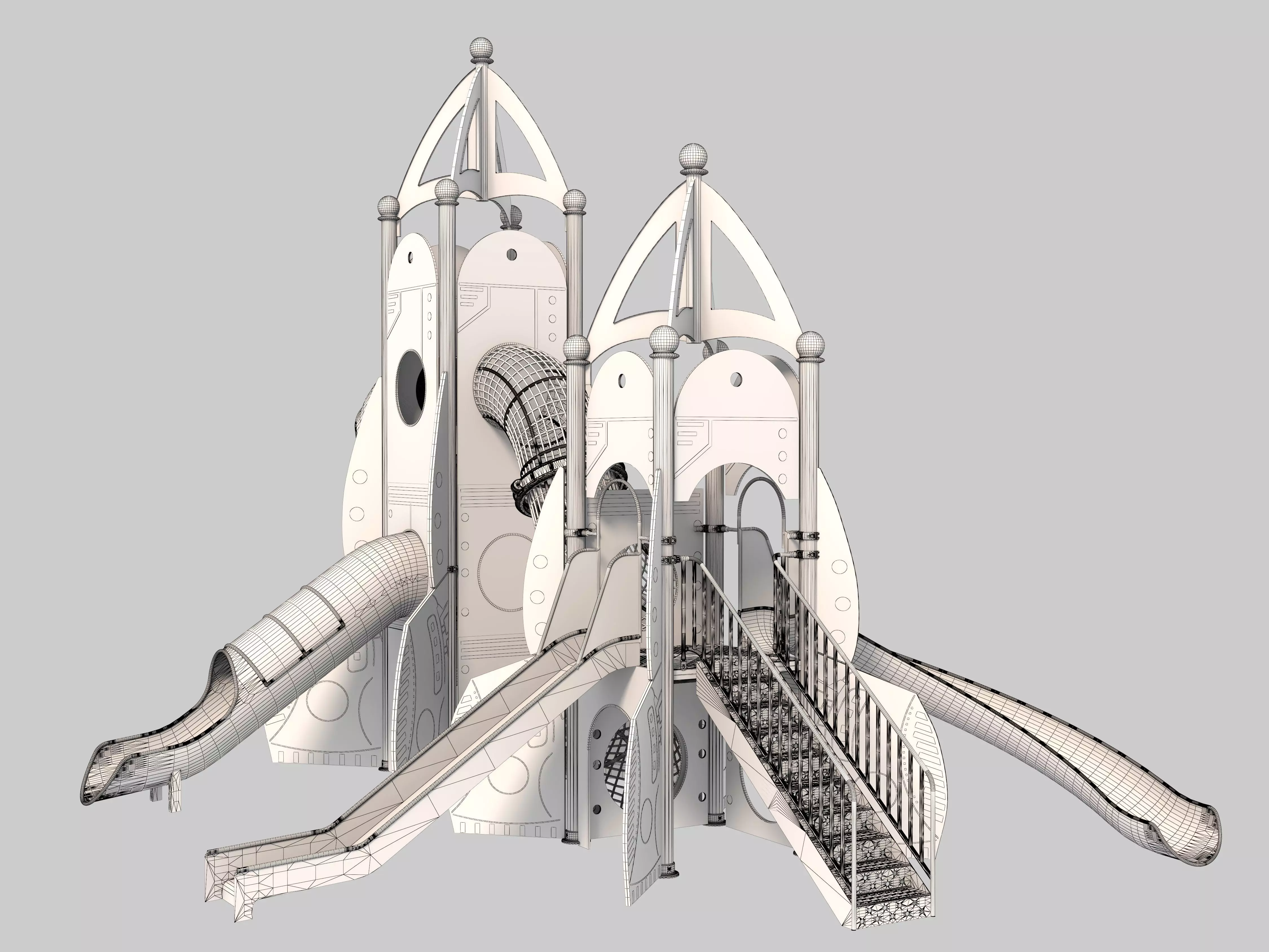 Playground for children 09 3D model_16