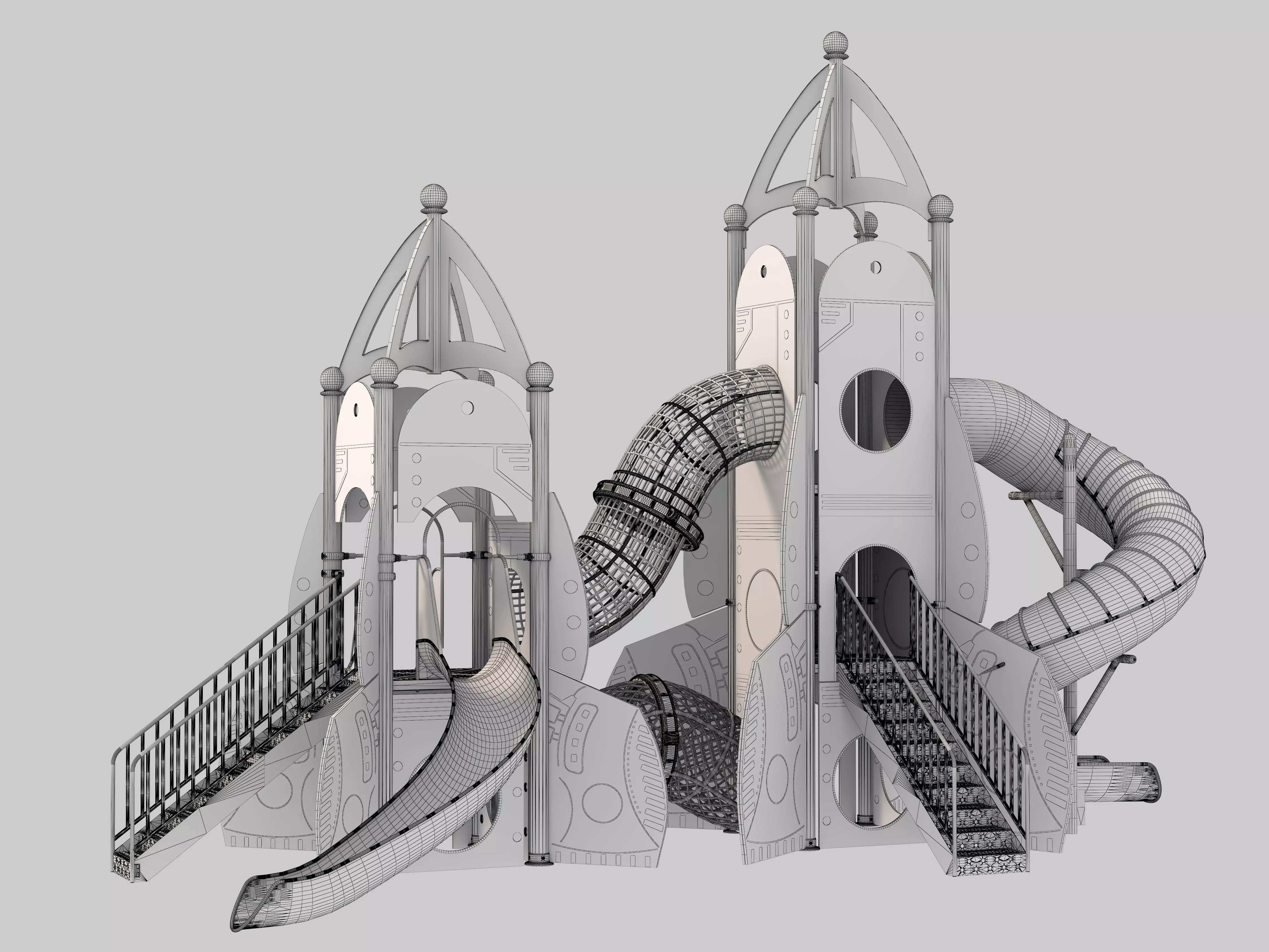 Playground for children 09 3D model_13